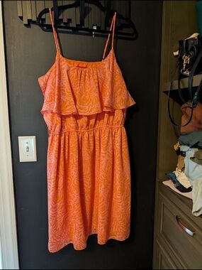 Lilly Pulitzer For Target Orange and Pink Mini Dress
